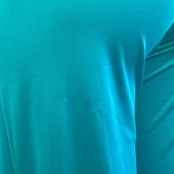 Aqua Holographic Wide leg Cutout Jumpsuit - Picture 12 of 15